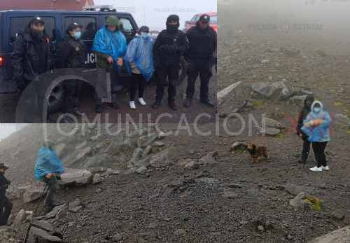 Rescatan a dos personas extraviadas en el Nevado de Toluca